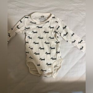 RARE H&M Dachshund Organic Cotton Onesie